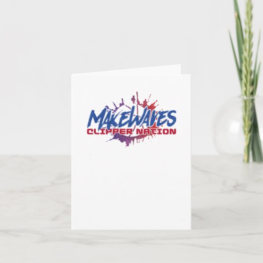 Waves Basketball Karte (Vorderseite)