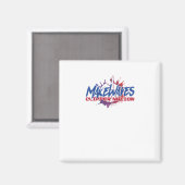 Waves Basketball Magnet (Vorderseite/Rückseite)