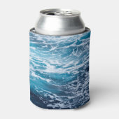 Waves Blue Ocean Summer Beach Dosenkühler (Kanne Vorderseite)