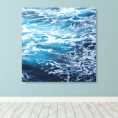 Waves Blue Ocean Summer Beach Leinwanddruck (Insitu (Holzboden))