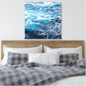 Waves Blue Ocean Summer Beach Leinwanddruck (Insitu (Schlafzimmer))
