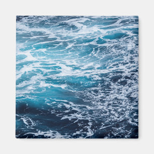 Waves Blue Ocean Summer Beach Magnet