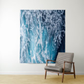 Waves Blue Ocean Summer Beach Wandteppich (Beispiel)