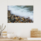 Waves Breaking Onto Pebbles Poster (Küche)