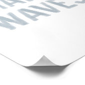 Waves Coastal Beach Dekor Poster (Ecke)