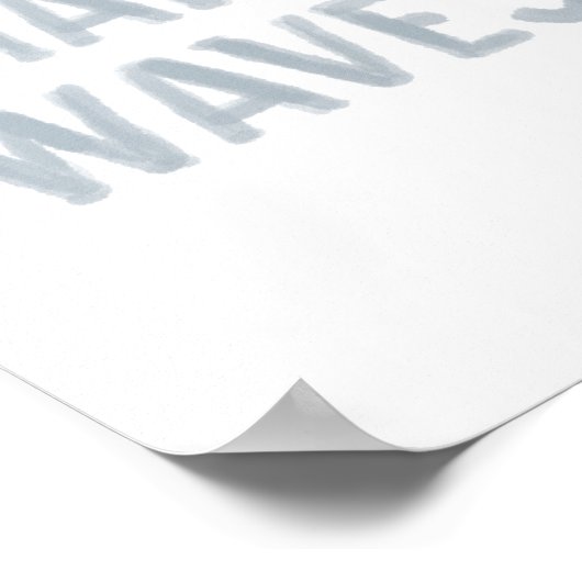 Waves Coastal Beach Dekor Poster (Ecke)