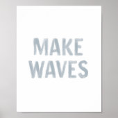 Waves Coastal Beach Dekor Poster (Vorne)
