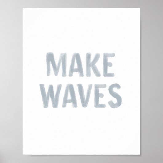 Waves Coastal Beach Dekor Poster (Vorne)