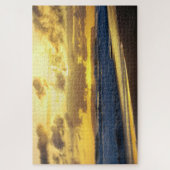 Waves Crashing am Kauai Beach bei Sunset, Hawaii Puzzle (Vertikal)