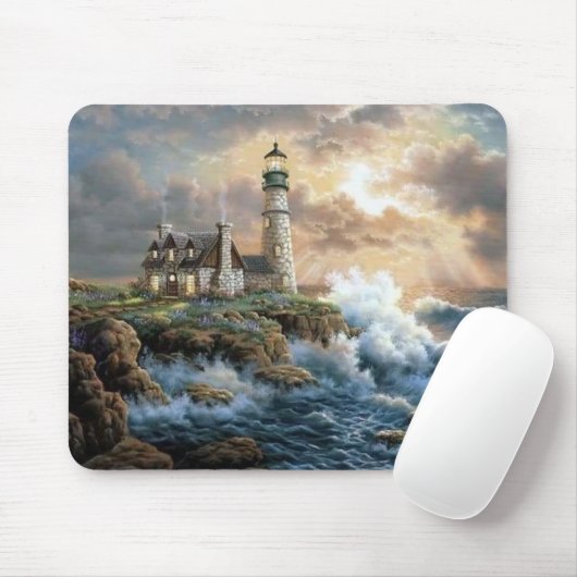 Waves Crashing auf der Shore Fine Art Mousepad (Mit Mouse)
