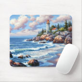 Waves Crashing auf der Shore Fine Art Mousepad (Mit Mouse)