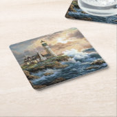 Waves Crashing auf der Shore Fine Art Rechteckiger Pappuntersetzer (angewinkelt)