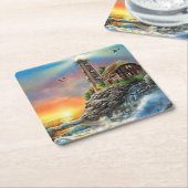 Waves Crashing auf der Shore Fine Art Rechteckiger Pappuntersetzer (angewinkelt)