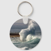 Waves Crashing Siegel La Jolla Schlüsselanhänger (Vorderseite)