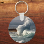 Waves Crashing Siegel La Jolla Schlüsselanhänger (Vorderseite)