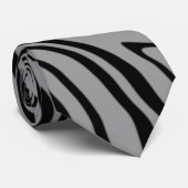 Waves Custom Colors Neck Tie - Grau Krawatte (Gerollt)