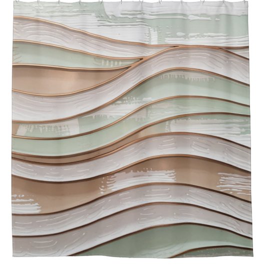 Waves Duschvorhang (Vorderseite)