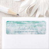 Waves Elegante Hand Script Wellness Rücksendeadres (Insitu)