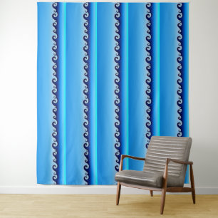 Waves Extra Large Teppich 224 cm x 264 cm Wandteppich