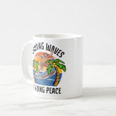 Waves finden Frieden Kaffeetasse (Vorderseite Links)