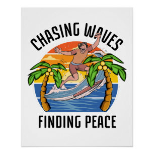 Waves finden Frieden Poster