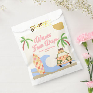 Waves Four Days Surf Pink 4. Geburtstagsfeier Geschenktütchen