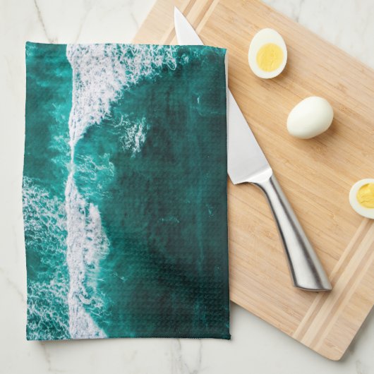 Waves Geschirrtuch (Viertel Falte)