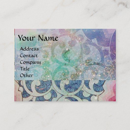 WAVES , hell, lebendig Visitenkarte (Vorderseite)