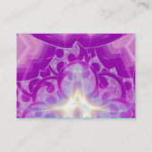 WAVES, helle, lebendige, blaue, lila Wirbel Visitenkarte (Rückseite)