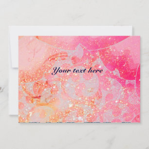 WAVES , hellrote violett-blaurosa goldene Glitzern