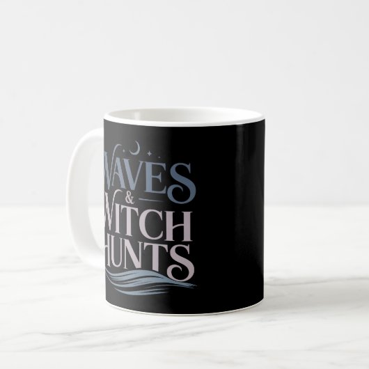 Waves & Hexenjagd Fantasy Readers Beach Hexen Kaffeetasse (Vorderseite Links)