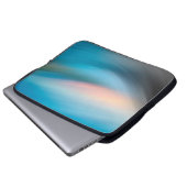 Waves Hintergrundvorlage abstrakt Laptopschutzhülle (Vorne Knopf)