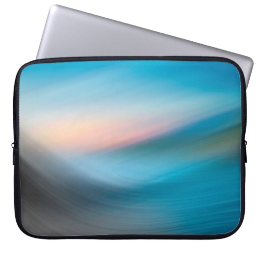 Waves Hintergrundvorlage abstrakt Laptopschutzhülle (Vorderseite)