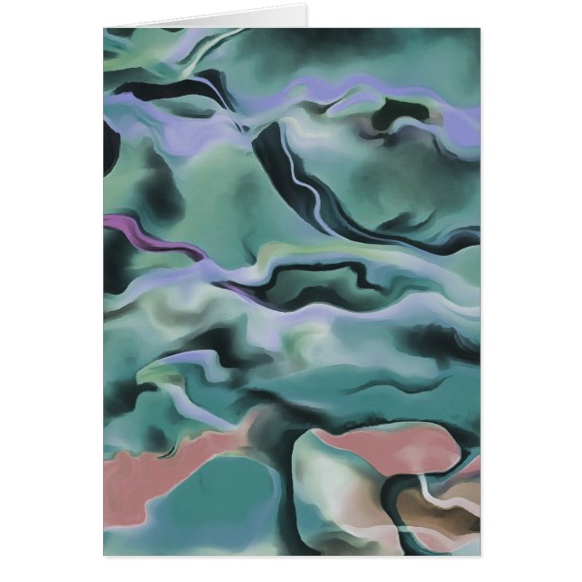 Waves in harmonischer akryllischer Pour Abstrakt A (Vorne)