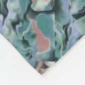Waves in harmonischer akryllischer Pour Abstrakt A Fleecedecke (Ecke)