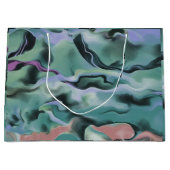 Waves in harmonischer akryllischer Pour Abstrakt A Große Geschenktüte (Vorderseite)