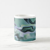 Waves in harmonischer akryllischer Pour Abstrakt A Kaffeetasse (Mittel)