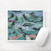 Waves in harmonischer akryllischer Pour Abstrakt A Mousepad (Mit Mouse)
