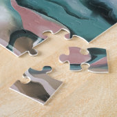 Waves in harmonischer akryllischer Pour Abstrakt A Puzzle (Seite)