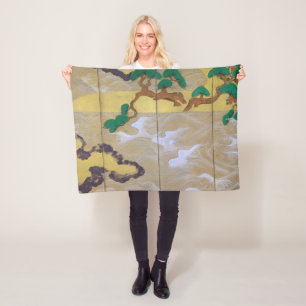 Waves in Matsushima (rechts), Tawaraya Sotatsu Fleecedecke