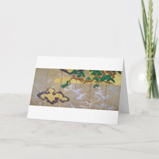 Waves in Matsushima (rechts), Tawaraya Sotatsu Karte (Vorderseite)