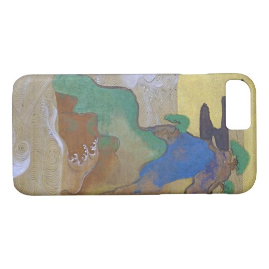 Waves in Matsushima (Verlassen), Tawaraya Sotatsu Case-Mate iPhone Hülle (Rückseite (Horizontal))