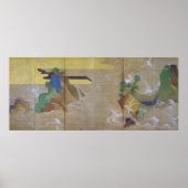 Waves in Matsushima (Verlassen), Tawaraya Sotatsu Poster (Vorne)