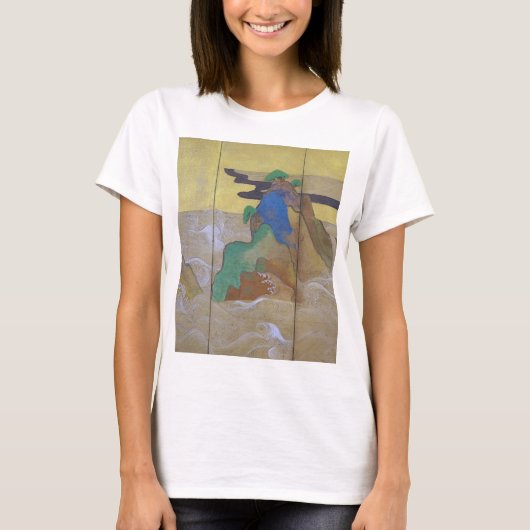 Waves in Matsushima (Verlassen), Tawaraya Sotatsu T-Shirt (Vorderseite)