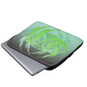 Waves in Wirbel Laptopschutzhülle (Vorne Knopf)