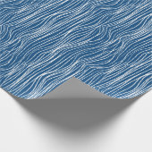 Waves - klassisch blau geschenkpapier (Ecke)