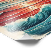 Waves Lap bei Sandy Shows als Day Melts Fotodruck (Ecke)