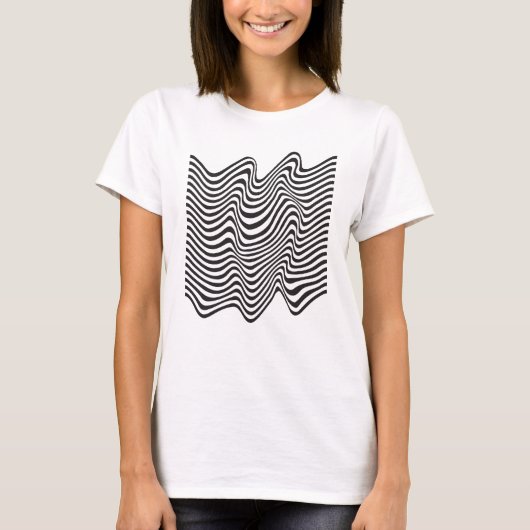 waves lines design T-Shirt (Vorderseite)
