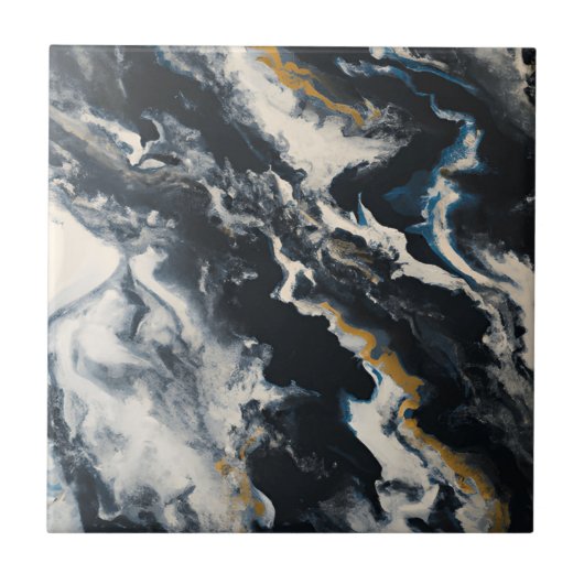 Waves Marble Stones Keramik Tile Fliese (Vorderseite)