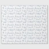 Waves Minimal Abstrakte Hand Drawn Scandi Muster Geschenkpapier (Flach)